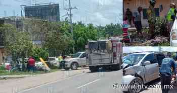 FOTOS: Al menos tres lesionados deja choque de camionetas en la Tepic - Vallarta - NTV | El Portal de Nayarit