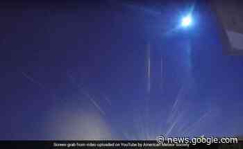 Spectacular Video Shows Massive Fireball Lighting Up Night Sky Over US - NDTV