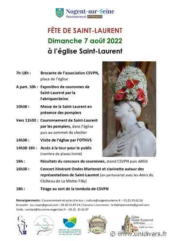 Fête de la Saint-Laurent Nogent-sur-Seine dimanche 7 août 2022 - Unidivers
