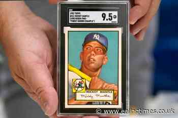 Rare 1952 Mickey Mantle baseball card going up for auction - Ealing Times