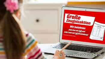 Bei MediaMarkt Rosenheim gibt es am 29. und 30. Juli Zeugnisgeld