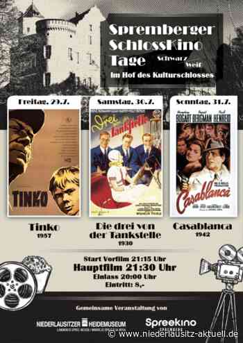 Drei klassische Schwarzweißfilme erleben. SchlossKinoTage in Spremberg - NIEDERLAUSITZ aktuell