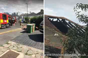 Olron Crescent Bexleyheath fire: Pictures from scene 