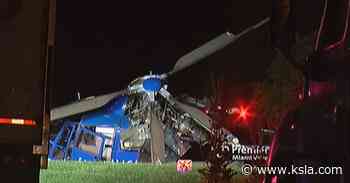Medical helicopter crashes responding to fatal accident in Ohio - KSLA