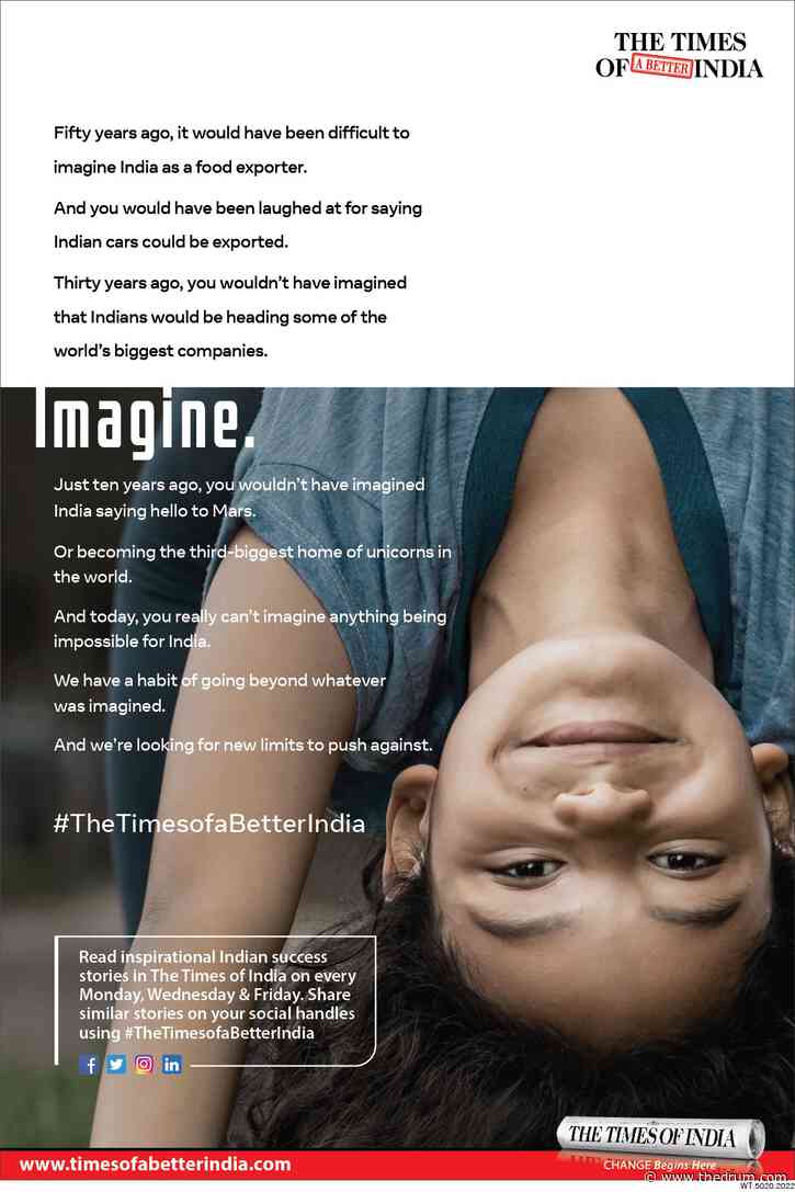 Campaign from The Times of India spotlights the nation’s change