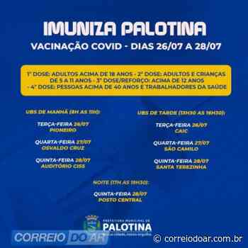 Palotina: Saúde divulga calendário de vacinação contra a covid - correiodoar.com.br