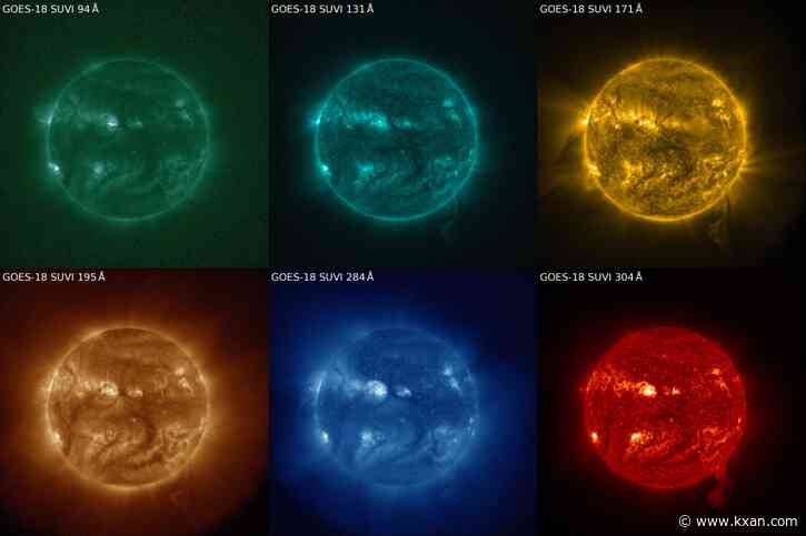 Detailed images of the sun from NOAA's new satellite