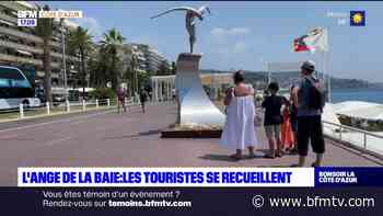 Nice: les touristes se recueillent devant l'Ange de la Baie - BFMTV
