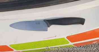 Terrifying knife found by cops after car stopped - Birmingham Live