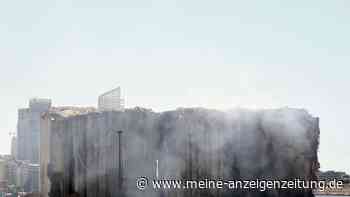 Getreidesilos im Hafen von Beirut brennen seit zwei Wochen