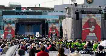 Pope Francis holds open-air public mass at Edmonton football stadium