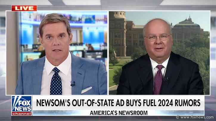 Karl Rove on 'America's Newsroom': Gavin Newsom's Florida, Texas ads were 'brilliant' strategy