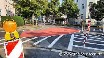 Roter Belag für neue Radroute in Dresden - Radio Dresden