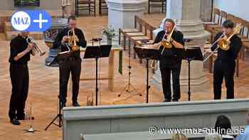 Blechbläserquartett Dresden in Rheinsberg bei den Sommerkonzerten - Märkische Allgemeine Zeitung