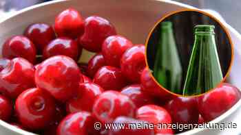 Kirschen entkernen ohne Entkerner: Genialer Flaschen-Trick hilft