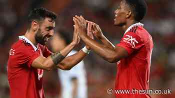 Man Utd star Bruno Fernandes makes one promise to Anthony Martial for Brighton game ahead of new Premier... - The Sun