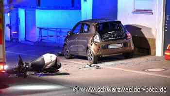 Rollerfahrer stirbt - Ohne Helm in Lauterbach auf parkendes Auto geprallt - Schwarzwälder Bote