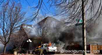 UPDATE: Fire crews respond to large garage fire in Tecumseh - BlackburnNews.com