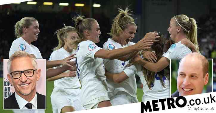 Gary Lineker, Wayne Rooney and Prince William lead celebrations as Lionesses reach Women’s Euros final: ‘We are with you all the way’