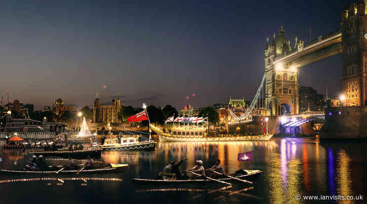 Look out for a nighttime flotilla of glowing boats on the Thames