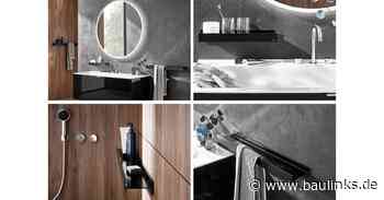 Neue Badaccessoires-Serie Aura von Emco Bad setzt auf Mattschwarz und Kristallglas