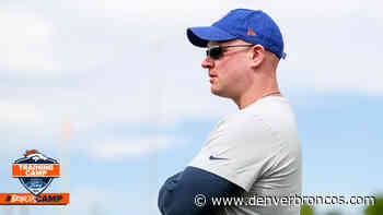 'It is a marathon': Head Coach Nathaniel Hackett values patience as Broncos enter training camp - DenverBroncos.com