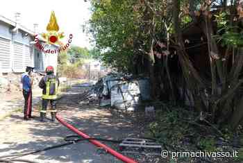 Incendio nello stabilimento ex-Sila di Cigliano IL VIDEO - Prima Chivasso