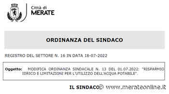 Merate: da oggi è possibile irrigare giardini, prati, aiuole, campi di calcio dalle 22 alle 8 - Merate Online
