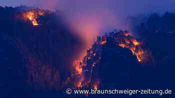 Lage in Waldbrandgebieten leicht entspannt