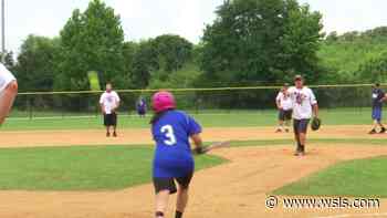 Montgomery County firefighters and police dash around the bases to raise money for Special Olympics - WSLS 10