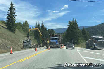 Logging truck slides into ditch west of Nelson - The Nelson Daily