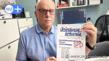 Ludwigsfelde: SPD-Mitgründer Dieter Ertelt verlässt die Partei - Märkische Allgemeine Zeitung