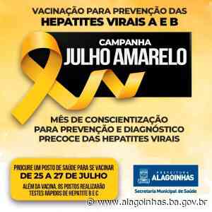 Prevenção e testagem são intensificados durante campanha do Julho Amarelo em Alagoinhas - Prefeitura de Alagoinhas (.gov)