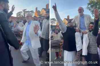 Blackburn man persuades Jeremy Corbyn to show off Punjabi dance moves at Asian wedding