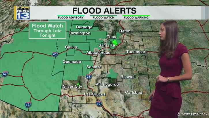 Widespread storms expected across New Mexico