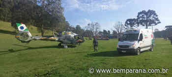 Gestante cai de escada e é resgatada por helicóptero na Grande Curitiba - Bem Paraná