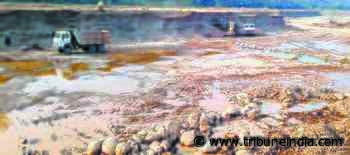 Illegal mining in Himachal: Deep digging in Chakki river threatens rail bridge - The Tribune India