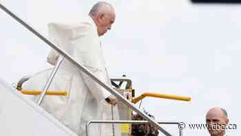 Pope Francis arrives in Quebec City for visit focused on reconciliation