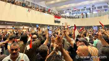 Iraqi protesters break into parliament denouncing the nomination of new premier