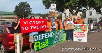 RMT strike at Exeter St David's as workers fear for future of rail - Devon Live