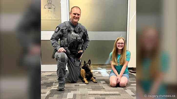 Lethbridge K9 Unit announces the winning name of its new puppy