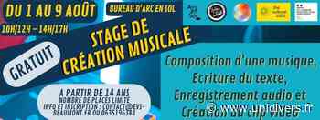 Atelier Création parole et composition Chanson Arc en Sol lundi 1 août 2022 - Unidivers
