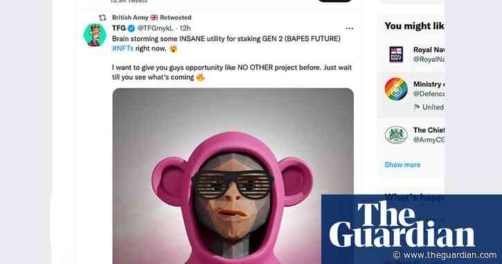 British army confirms breach of its Twitter and YouTube accounts