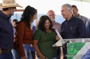 Reinaldo entrega obras e programas sociais em Ivinhema e Novo Horizonte do Sul - - Folha de Campo Grande -