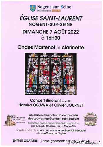 Concert Ondes Martenot et clarinette Nogent-sur-Seine dimanche 7 août 2022 - Unidivers