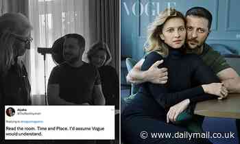 Zelensky and wife raise eyebrows for posing for glossy Vogue photoshoot with Annie Leibowitz