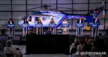 Danielle Smith defends sovereignty plan, cancer remarks in UCP leadership debate