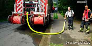 Steinbachtalsperre Euskirchen: Harvester geht in Flammen auf - Kölner Stadt-Anzeiger