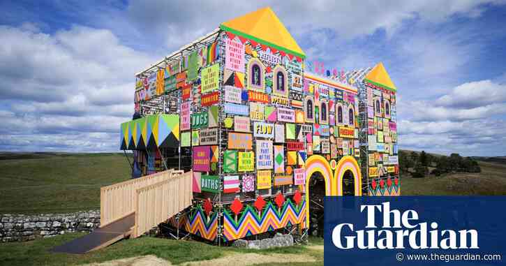Not a bouncy castle: Hadrian’s Wall fort rebuilt in wild colour