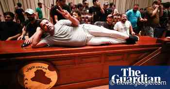 Hundreds of protesters storm Iraq parliament in support of cleric Moqtada al-Sadr - The Guardian
